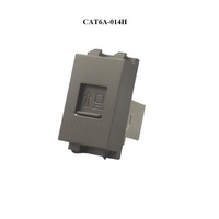 Módulo Extensor de Conector Cat6a Tipo 128 para Montaje en Panel, Acople de Placa de Pared en Colores Blanco, Negro, Dorado, Plateado y Gris