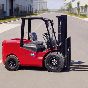 מלגזה דיזל 4 גלגלים 2 טון 3 טון עם אחריות לשנה, משלוח חינם, יציבות גבוהה להרמת מטענים תעשייתיים - Product Image 1