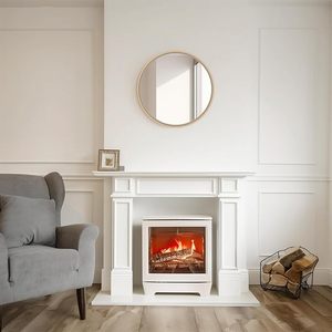 Gỗ Tròn Đóng Khung gương tường tối giản-trang trí bền cho phòng tắm bàn trang điểm & lối vào - Product Image 5