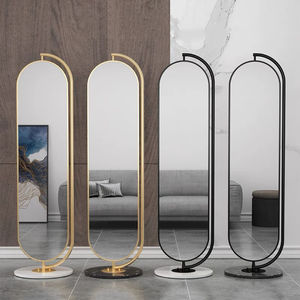 Lastra di vetro a specchio girevole dal Design antico specchio da parete per bagno con doccia a tutta lunghezza a forma di personalizzato moderno - Product Image 6