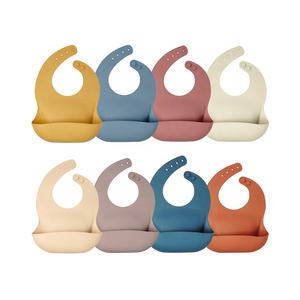 Bavoirs pour bébés en silicone, produits pour nouveau-nés, vente en gros personnalisée, imperméables, sans BPA, ensemble de bavoirs pour enfants, bavoirs d'alimentation pour bébés - Product Image 6