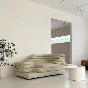 <span class=keywords><strong>Canapé</strong></span> Meijia Vintage Hill Terrace, luxe léger, cuir véritable, tissu façonné, moderne, simple, tendance, salon - Product Image 6