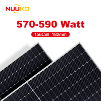 Panneaux solaires bifaciaux en stock 570w 575w 580w 585w 590w Panneau solaire photovoltaïque mono Topcon Double panneau solaire en verre