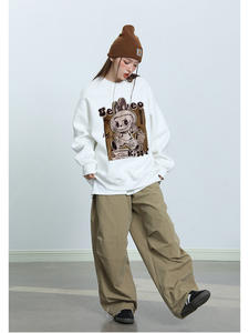 Felpa con Collo Tondo Motivo Cartoon Labubu, Felpe da Donna, Regali, Cotone, Grafica Y2k, Stampa Personalizzata, Abbigliamento per Coppie, Top per Bambole - Product Image 5