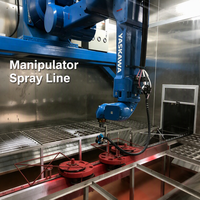 Ligne de production automatique de pulvérisation robotisée, machine de séchage et de revêtement UV IR pour pièces automobiles