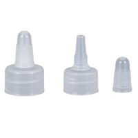 Capuchon de distribution en plastique PE à vis, anti-fuite, avec bec verseur, 24 mm, 28 mm, 410, 400
