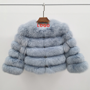 Janefur Cappotto in Vera Pelliccia di Volpe per <span class=keywords><strong>Donna</strong></span>, Logo Personalizzato, 29 Colori, Moda Invernale - Product Image 1
