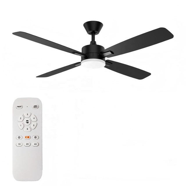 High Quality 52-Inch Modern LED Ceiling Fan with Light Popular Remote Control Project Installation Service
