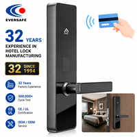 Cerradura de Puerta de Hotel RFID de Acero, Resistente, con Cerradura de Embutir, Probada en 300,000 Ciclos, Directo de Fábrica, Software de Gestión Hotelera Gratuito, Fabricante OEM