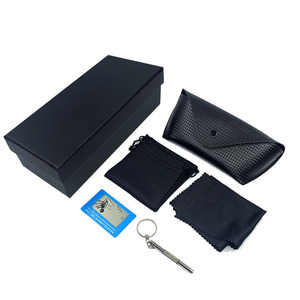Étui et <span class=keywords><strong>chiffon</strong></span> de nettoyage personnalisables pour <span class=keywords><strong>lunettes</strong></span> de soleil classiques – Boîte de rangement tendance pour <span class=keywords><strong>lunettes</strong></span> - Product Image 2