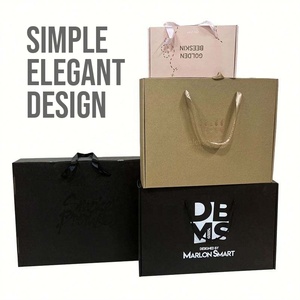 Sacs shopping personnalisés, design simple et élégant, sacs shopping en papier de luxe, emballage avec votre propre logo, sacs noirs mats - Product Image 2