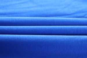 Tela de Punto Interlock de Algodón Mercerizado y Spandex de Buena Calidad, Negra, 90% Algodón, 10% Spandex, 212GSM, 175CM, <span class=keywords><strong>80S</strong></span>+20D, para Camisetas - Product Image 5