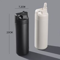 Bouteille d'eau isotherme en acier inoxydable à double paroi de 550 ml avec logo personnalisé