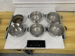 Cuisinière à <span class=keywords><strong>induction</strong></span> céramique invisible à 6 brûleurs avec verrouillage enfant, commande tactile, portable, en acier inoxydable, appareil électroménager de cuisine - Product Image 4