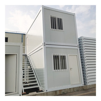 Maison conteneur préfabriquée moderne, démontable et portable de 20 pieds ou 40 pieds, pour bureau, atelier ou école, avec installation rapide