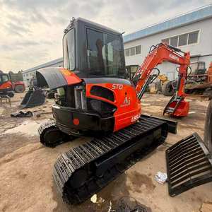 Mini-excavatrice sur chenilles U55-4 d'occasion, 5,5 tonnes, d'origine japonaise, petite pelle avec moteur et PLC, à vendre - Product Image 3