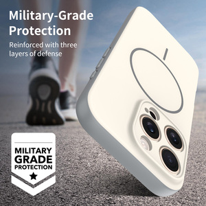 <span class=keywords><strong>Coque</strong></span> de protection magnétique antichoc fine en TPU et PC avec protection d'objectif d'appareil photo, design personnalisé, vente en gros pour iPhone 17 16 Pro Max - Product Image 4