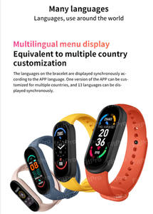 Pulsera inteligente M6 M7 para Ios y android, dispositivos portátiles, reloj inteligente - Product Image 6