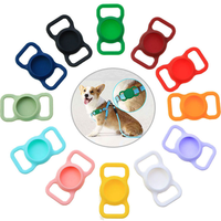 Haute qualité étanche Silicone Pet Airtag Case solide Style Simple Anti-perte GPS Tracker collier pour chat et chien protecteur