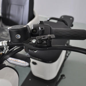 Motocyclette électrique à <span class=keywords><strong>trois</strong></span> <span class=keywords><strong>roues</strong></span> avec side-car (Ku Zi) à carrosserie fermée pour le transport de passagers - Product Image 4