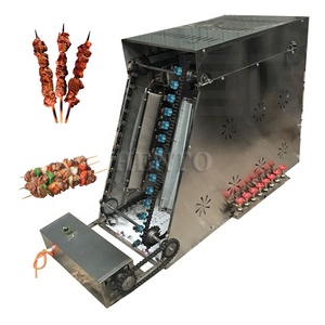 Parrilla de barbacoa eléctrica de alto rendimiento/máquina de parrilla de pincho Satay automática/máquina de kebab <span class=keywords><strong>Doner</strong></span> - Product Image 2
