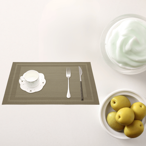 Vente en gros de tapis de table classiques en similicuir PVC tapis de cuisine salle à manger imperméables pour mariage avec fonction de vidange à utiliser - Product Image 1