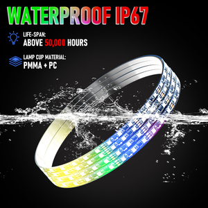 15/17/19 Inch Đuổi Theo Màu Sắc 4Pcs Tự Động Bánh Xe Ánh Sáng Rim Ánh Sáng Kit 12V Không Thấm Nước Ứng Dụng Điều Khiển Cho Xe Tải Bầu Không Khí Ánh Sáng - Product Image 3