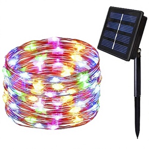 Solar RGB LED <b>String</b> Light Rechargeable IP65 Waterproof 7M-32M <b>Garden</b> Fence Holiday Decoration - Product Image 4