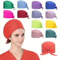 Casquette chirurgicale unisexe en sergé de coton élastique à séchage rapide, couleur unie, pour médecins, chimiothérapie et alimentation – Approvisionnement direct usine