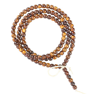 Bracelet de prière en graines de Bodhi, 108 perles rondes en bois de 6x7mm, pour hommes, femmes, couples, bijoux de méditation - Product Image 4