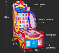 Machine de jeu d'arcade Ball Master à récompenses, construction métallique, 1-2 joueurs, qualité commerciale pour usage intérieur