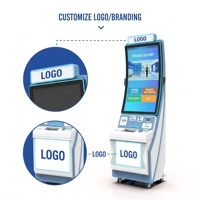 Kiosque tactile Full HD 21,5 pouces sur pied pour libre-service rapide, 1 MOQ, conception gratuite, échantillon rapide, multi-touch 10 points, QR Code, Code-barres