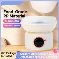 Machine à Barbe à Papa DIY à Préchauffage Rapide, avec Protection Anti-éclaboussures en PP de Qualité Alimentaire et Bac Amovible, pour des Confettis de Sucre Uniformes, Idéale pour les Fêtes à Domicile