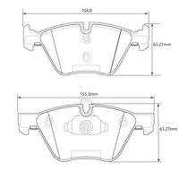 PLAQUETTES DE FREIN pour BMW 3 Touring BMW 5 Touring BMW 3 Cabriolet (E93) Coupé (E92) Z4 (E89) X1 (E84) (E90) 3 (E46)