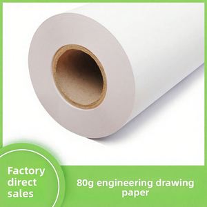 Rollo de Papel para Dibujo Técnico de Ingeniería de 914 mm x 50 m, Personalizado de Fábrica, Tamaños A0 y A1, para Planos - Product Image 2