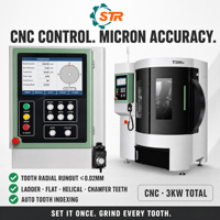 Machine de rectification CNC de haute précision STR T500+ (D) pour l'affûtage des lames de scie circulaires en diamant et carbure de tungstène, pour les angles de face et de dessus