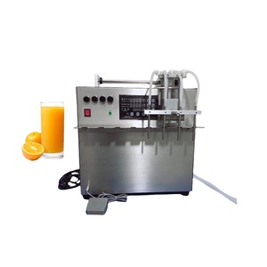 Desktop Semi-Auto 4 Nozzle Liquid <b>Water</b> Injector Quantitative Stand-Up <b>Pouch</b> Nozzle Milk Beverage Bag Machine Filling Machine - Product Image 1