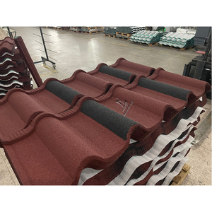 Materiales de Techo Modernos Resistentes al Agua y al Fuego, Tejas Metálicas con Recubrimiento de Piedra Golan para Edificios Residenciales - Product Image 3
