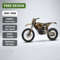 Super Torque F29 29KW 72V60Ah 3 Modes Grandes roues 21-18 pouces 120 km/h Moto électrique tout-terrain haute vitesse pour Enduro Cross Country