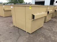 Vente commerciale Bac de levage avant Construction Skip Bin Remorque Cage de recyclage Conteneur de benne à ordures en métal