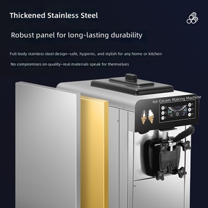 Máquina de Helado Suave Comercial MIXUE, Totalmente Automática, de Acero Inoxidable, para Mostrador, con 1 Año de Garantía - Product Image 1