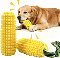 Jouet à mâcher pour chien durable en forme de maïs, qui couine, sûr pour le nettoyage des dents, accessoires pour animaux de compagnie pour l'entraînement des chiots