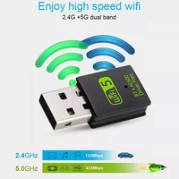 Carte réseau sans fil double bande 600M, lecteur gratuit, récepteur d'ordinateur haute vitesse 5G, USB Bluetooth 5.0 Wifi 2-en-1