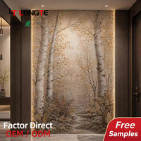Longte Panneau mural en PVC effet marbre avec impression 8D en relief et revêtement UV, 1,22 x 2,44 m