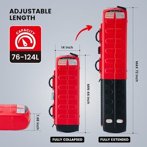 Sacs à ski et snowboard professionnels OEM personnalisés en cuir véritable, à roulettes, détachables, imperméables, capacité 36-55L, avec motifs - Product Image 2