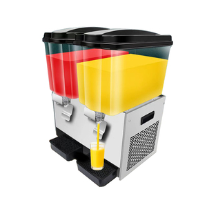 Máquina de Bebidas Frías, Dispensador de Bebidas Líquidas de 22L*2, Dispensador de Jugos y Bebidas con Hielo - Product Image 1