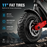 NOUVEAU X10 Trottinettes électriques tout-terrain à deux roues avec moteur double haute puissance, pneus larges de 11 pouces, homologuées EEC pour adultes