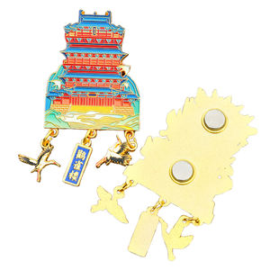 Custom 3D National City Souvenir DIY Metal Alloy Fridge Magnet, Strong Magnetic Adhesion, Shanghai China Fridge Magnet - Product Image 5