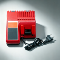 Chargeur rapide générique 18V 3A de remplacement pour Milw M18, compatible avec les batteries lithium 14,4V-18V, certifié CE FCC RoHS KC