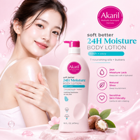 Lotion corporelle hydratante 24H Akaril 473ml – Fraîcheur et confort, douce pour la peau, au beurre de karité, nourrissante et réparatrice, soin quotidien